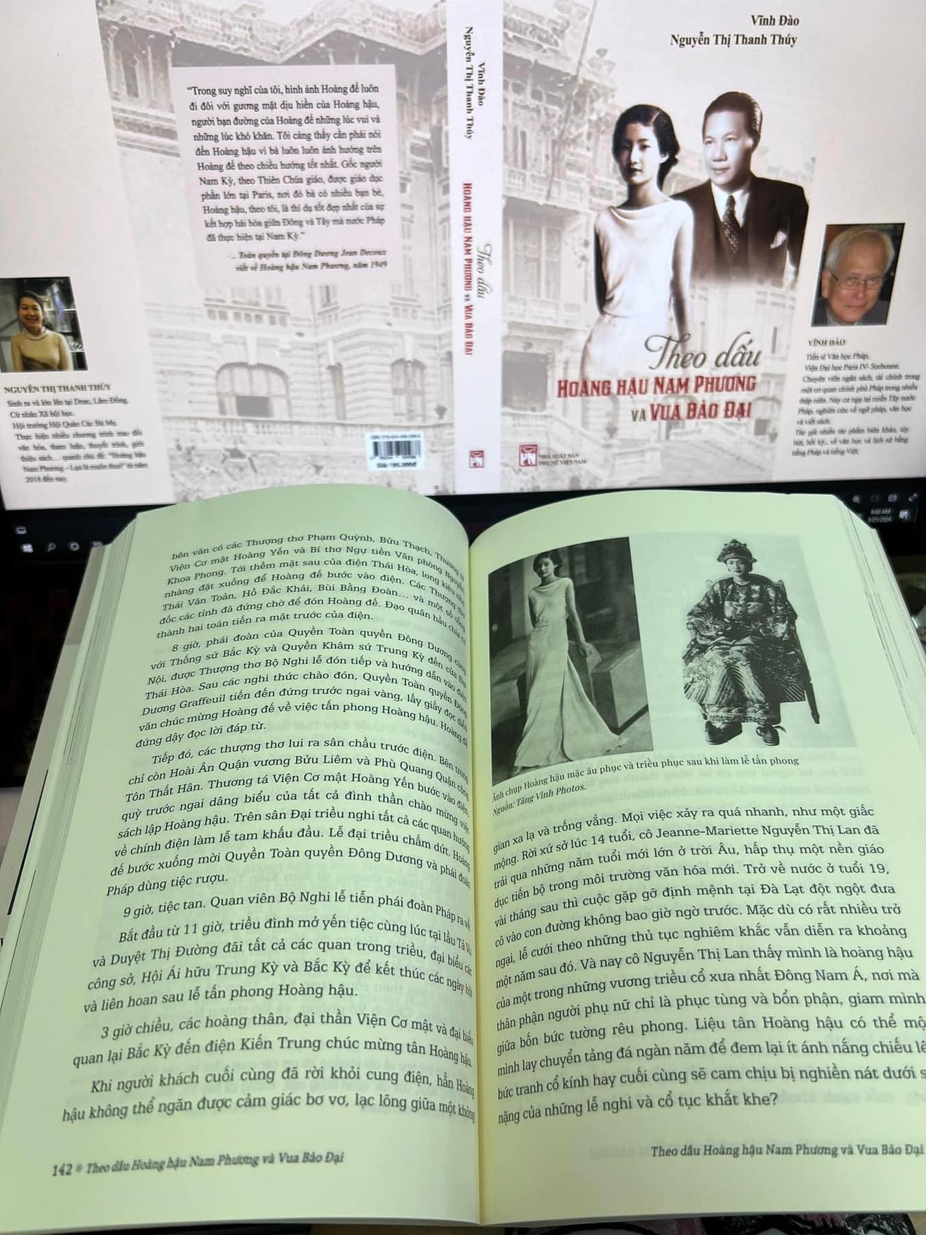 THEO DẤU HOÀNG HẬU NAM PHƯƠNG VÀ VUA BẢO ĐẠI - CÓ KÝ TẶNG CỦA 2 TÁC GIẢ