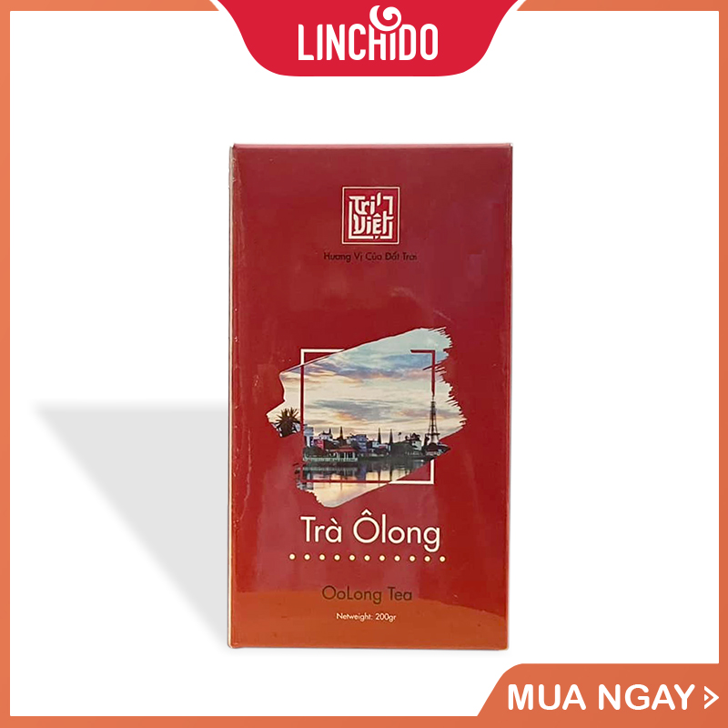 Trà Oolong (Ô long) Kim Tuyên Hộp Giấy 200g - Trà Ô long Trí Việt