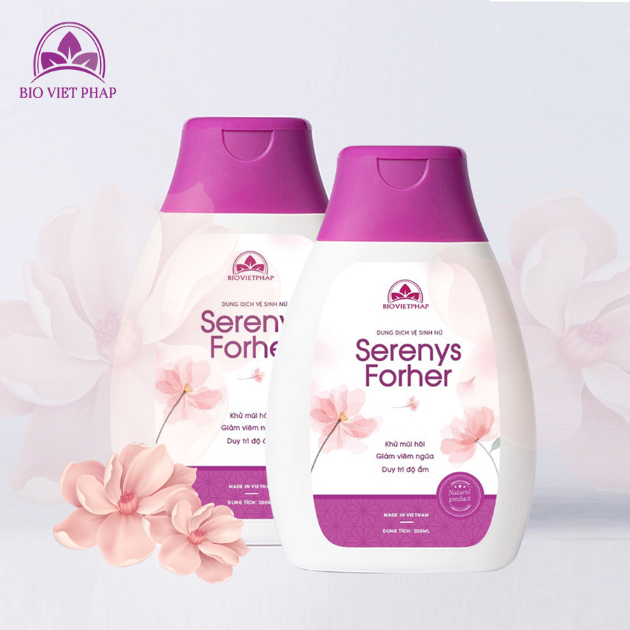 Dung dịch vệ sinh nữ Serenys Foher 200ml giúp khử mùi hôi, giảm viên ngứa, cân bằng độ ẩm, độ Ph