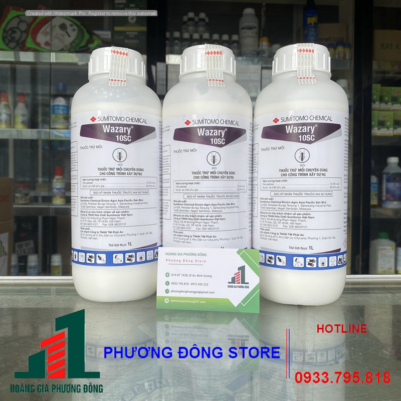 Thuốc diệt mối và phòng mối Wazary 10SC