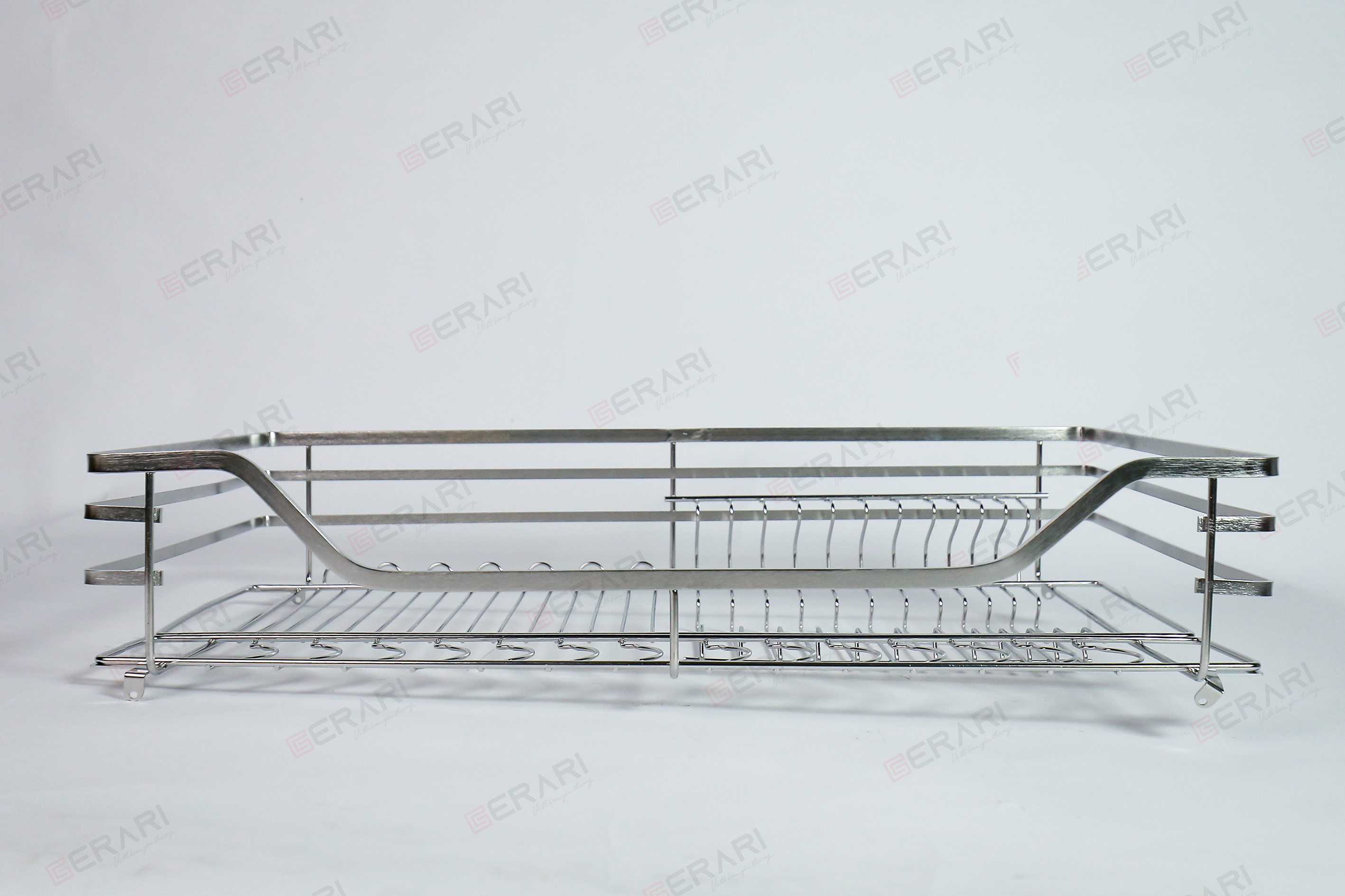 Kệ bát đĩa Gerari chính hãng chất liệu inox bóng cao cấp