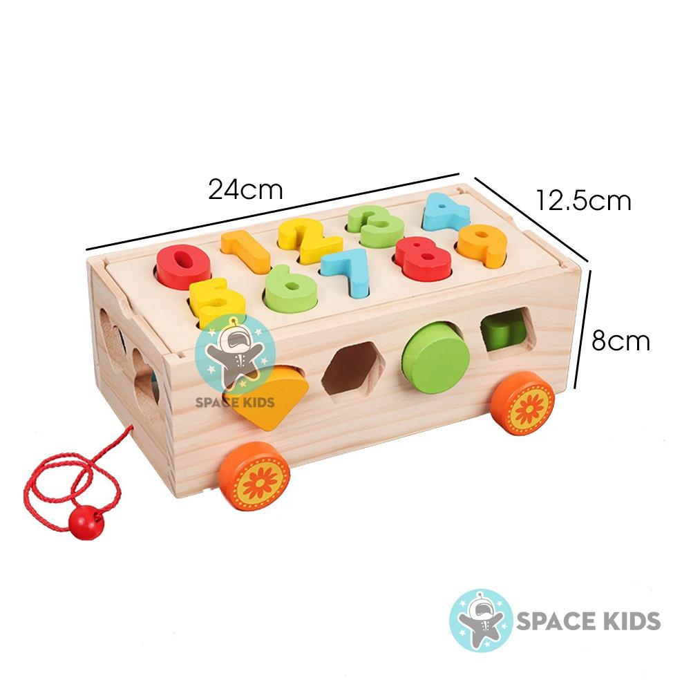 Đồ chơi gỗ cho bé Combo 4-7 món đồ chơi Montessori cho bé tư duy, phát triển trí tuệ