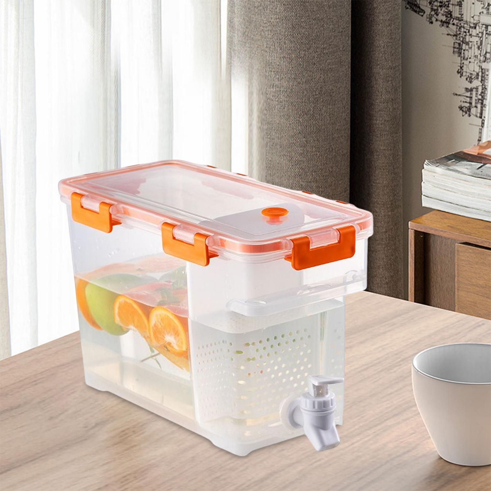 2x 3.5L Drinks Tank Lemonade Juice Jugs Water Container Summer Kitchen