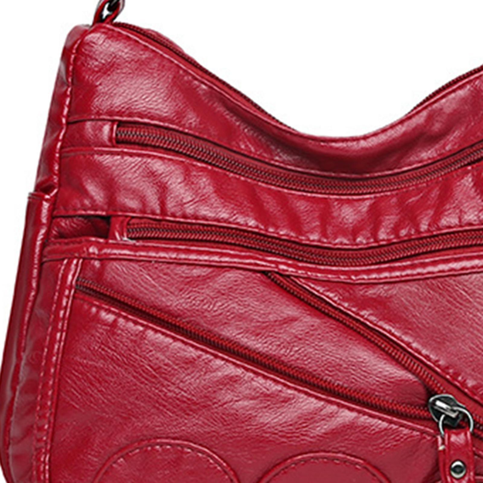 Fashion PU Shoulder Bag Large Capacity Adjustable Shoulder Strap for Casual