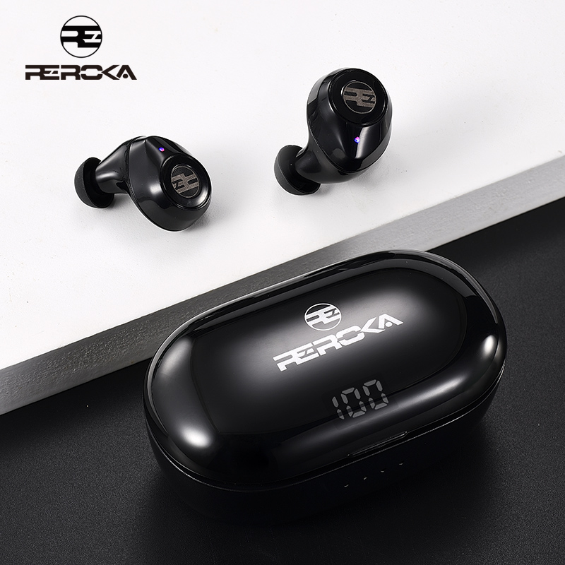 Tai Nghe True Wireless  REROKA-REVOLUTION Bluetooth V5.0, đeo êm tai, âm thanh sống động - Hàng chính hãng