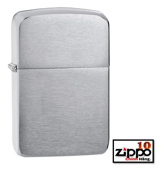 Bật lửa Zippo 1941Replica Brushed Chrome (Trắng nhám) SKU: 1941 - Chính hãng 100%