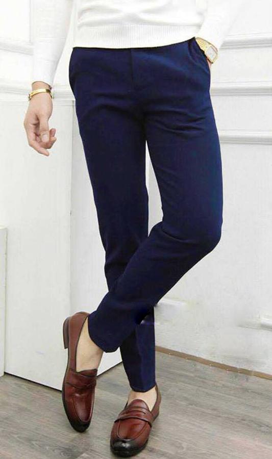 Quần Tây Nam Xanh Than Dáng Ôm Hàn Quốc XANHTHAN04