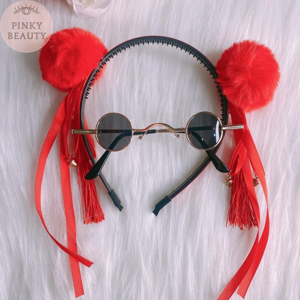 Băng Đô Cài Tóc, Bờm Tóc Phối Tua Rua, Nơ, Bông Phong Cách Trung Hoa, Thời Trang Cá Tính Cho Bé Gái - Pinky Beauty