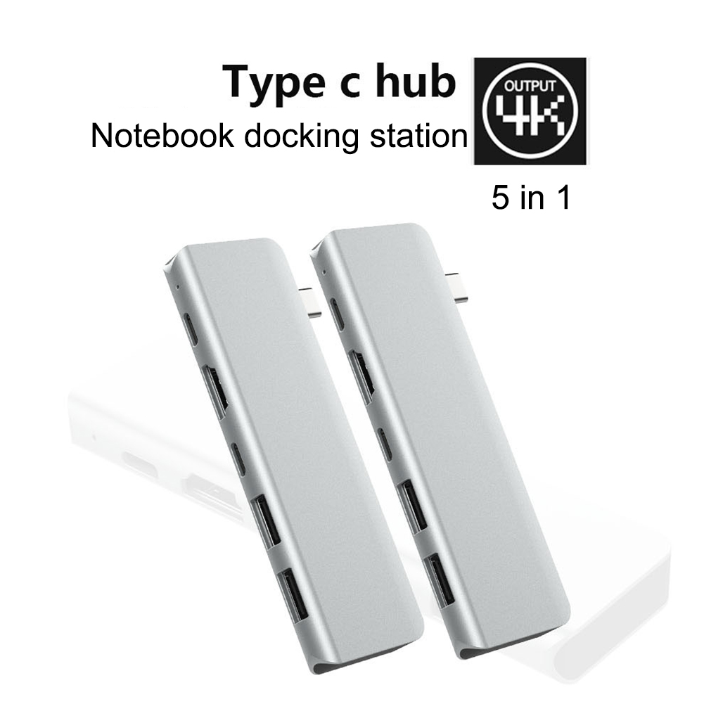 Hub usb type-c Thunderbolt 3 ra 5 cổng HDMI 4k60hz/ USB / PD/ Type-c cho laptop, Samsung Dex, Dell XPS - UTH51460