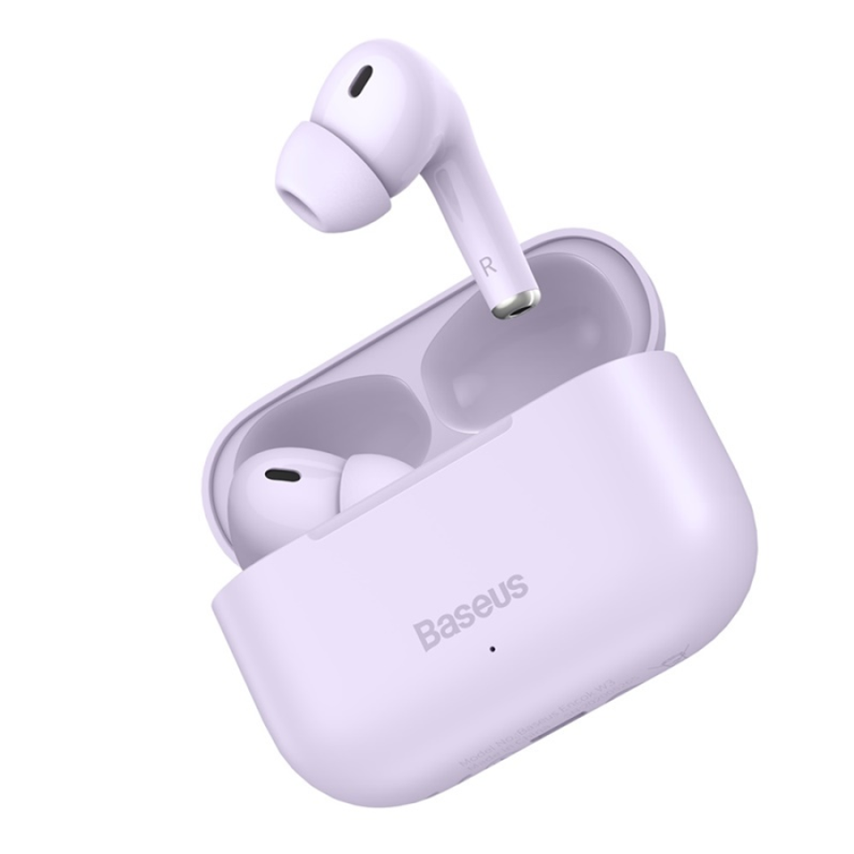 Tai nghe Bluetooth Baseus Encok W3 TWS (Bluetooth 5.0, 4h continuously listen, Noise reduction, IP55, True Wireless Earbuds )(Hàng chính hãng)