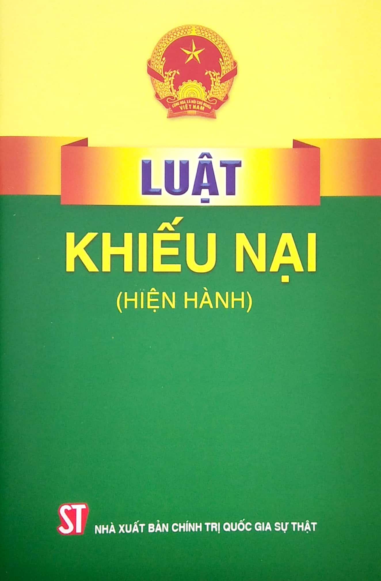 Luật Khiếu Nại (Hiện Hành)