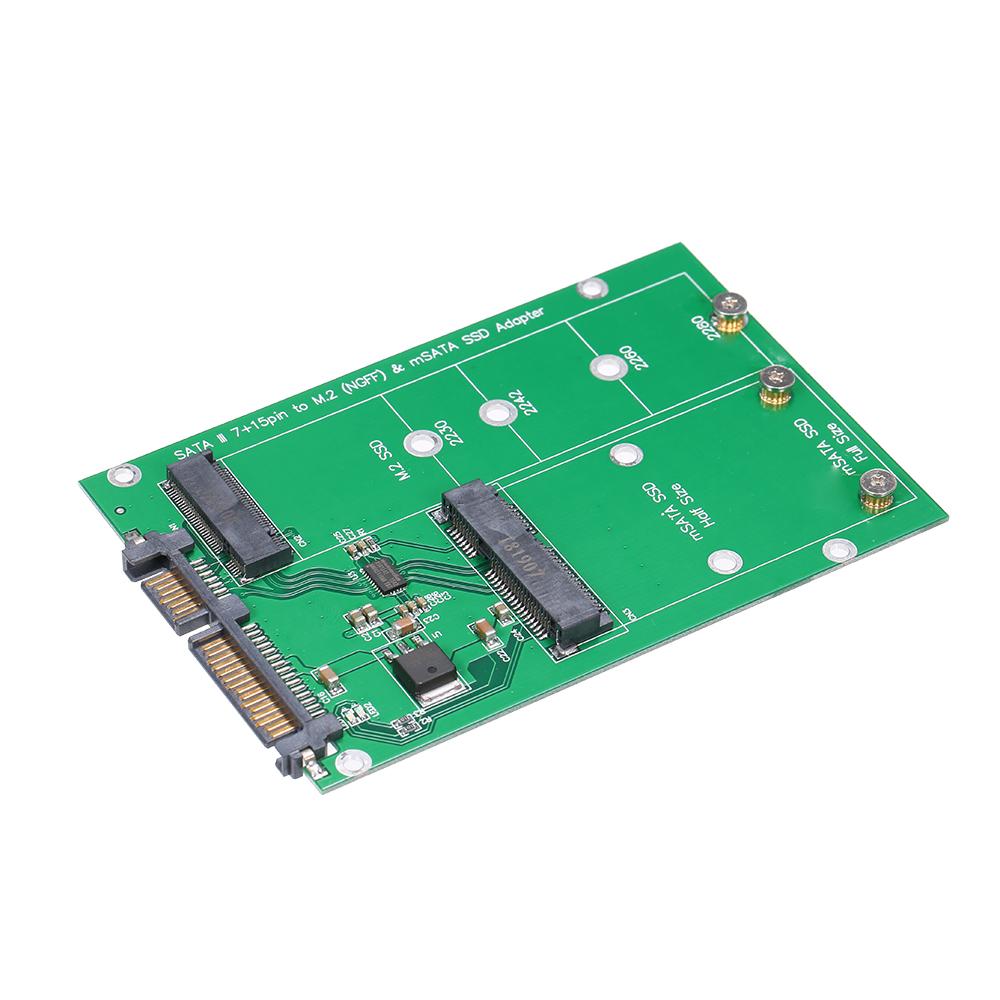 Thẻ chuyển đổi M.2 NGFF sang SATA Hỗ trợ chuyển đổi MSATA SSD sang SATA III 2230 2242 2260 2280