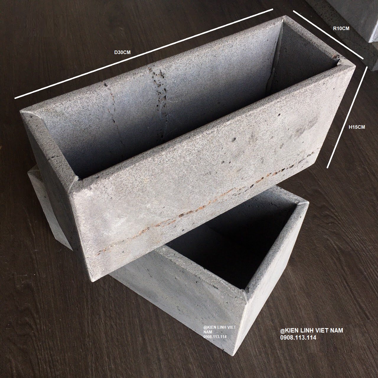 CHẬU TRỒNG CÂY CẢNH KT R10xC15xD30 cm