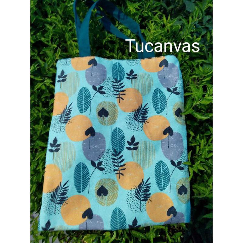 Túi tote canvas 2 mặt 2 STYLE tiện ích thời trang phong cách Hàn Quốc