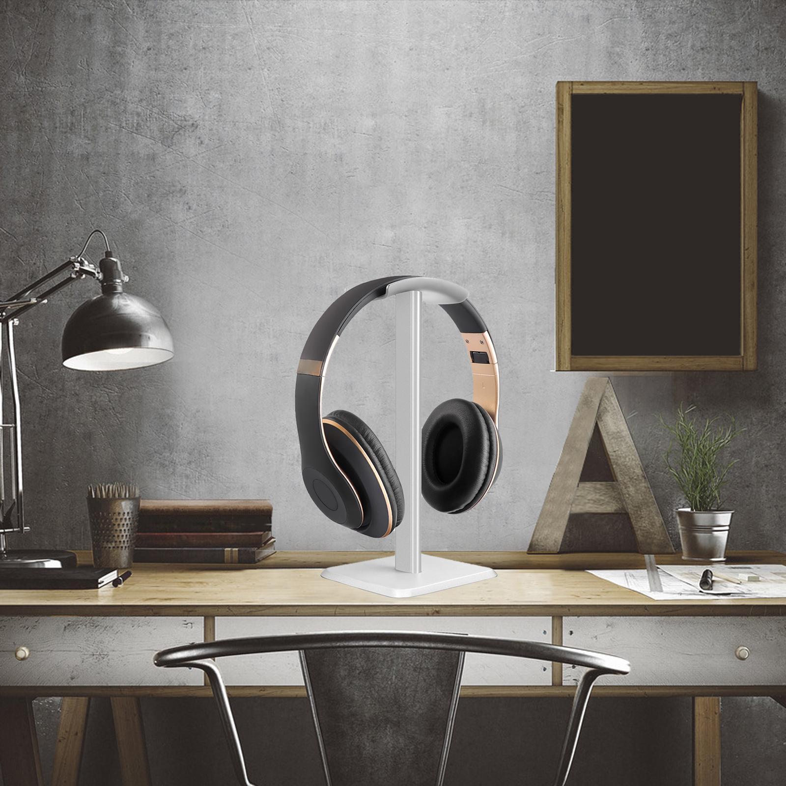 Aluminum Headphone Stand Headset Bracket Rack Earbuds Mount DJ Gamer