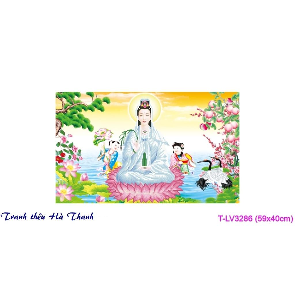 Tranh thêu chữ thập Quan Âm Bồ Tát LV3286