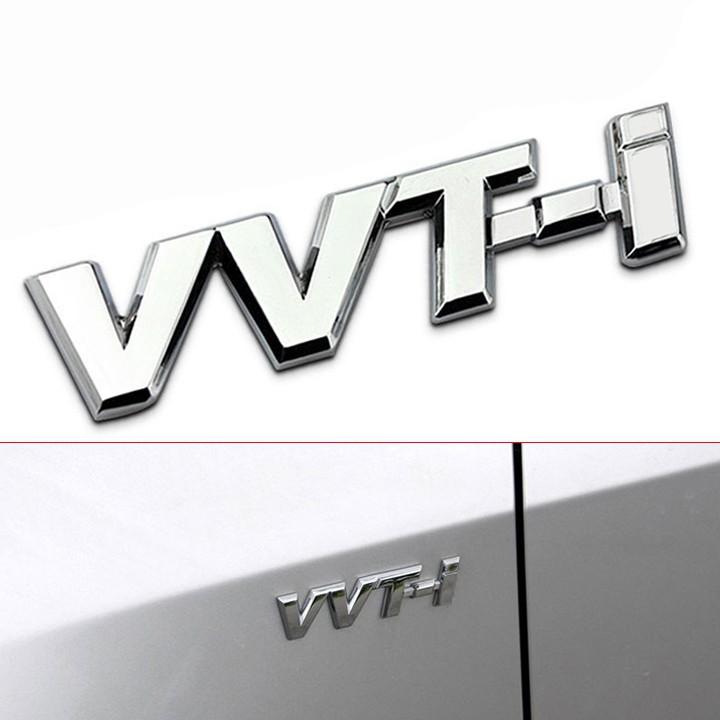 Tem Logo Chữ Nổi VVT-I Dán Trang Trí Xe Ô Tô