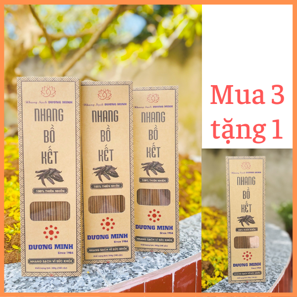 Combo 3Hộp nhang Bồ Kết Dương Minh nhang sạch 100% thành phần tự nhiên hương nhang thắp và xông nhà an toàn không hương liệu hóa chất