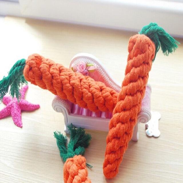 Cà rốt bện thừng đồ chơi dành cho chó mèo