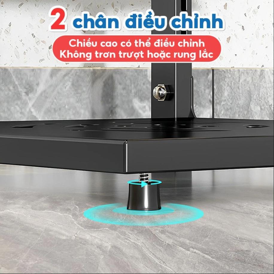 Giá Để Xoong Nồi Chảo Thép 4 Tầng Có Thể Điều Chỉnh