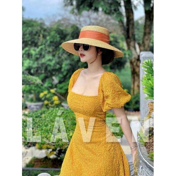 ĐẦM MAXI HỞ LƯNG CỔ CHỮ U ĐI BIỂN