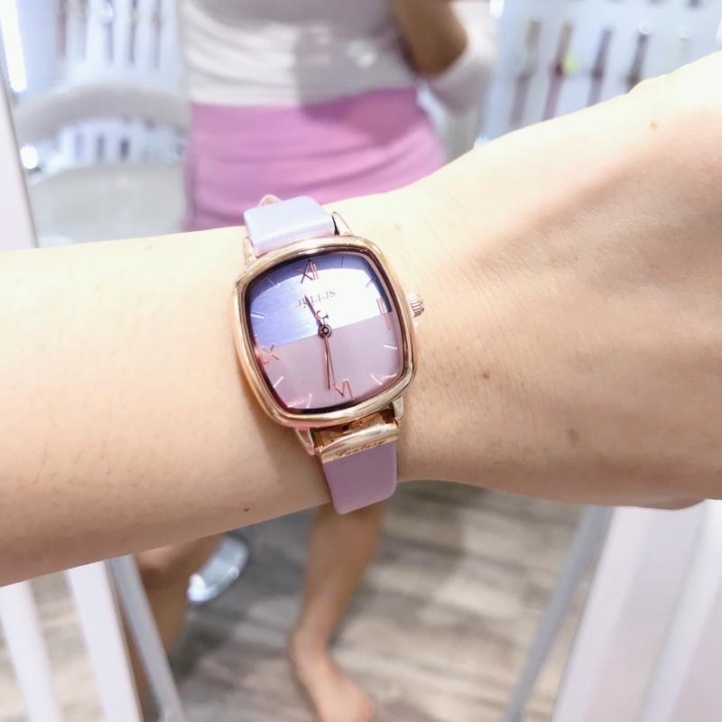 Đồng Hồ Nữ JA-1240B Julius Hàn Quốc Dây Da