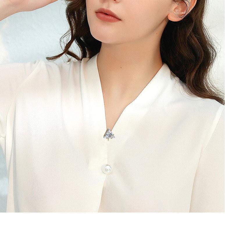 Ghim cài áo quần giả ngọc trai và giả đá set 6 chiếc sang chảnh