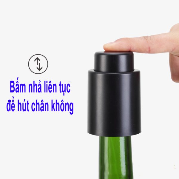 Nắp hút chân không bảo quản chai rượu vang V3