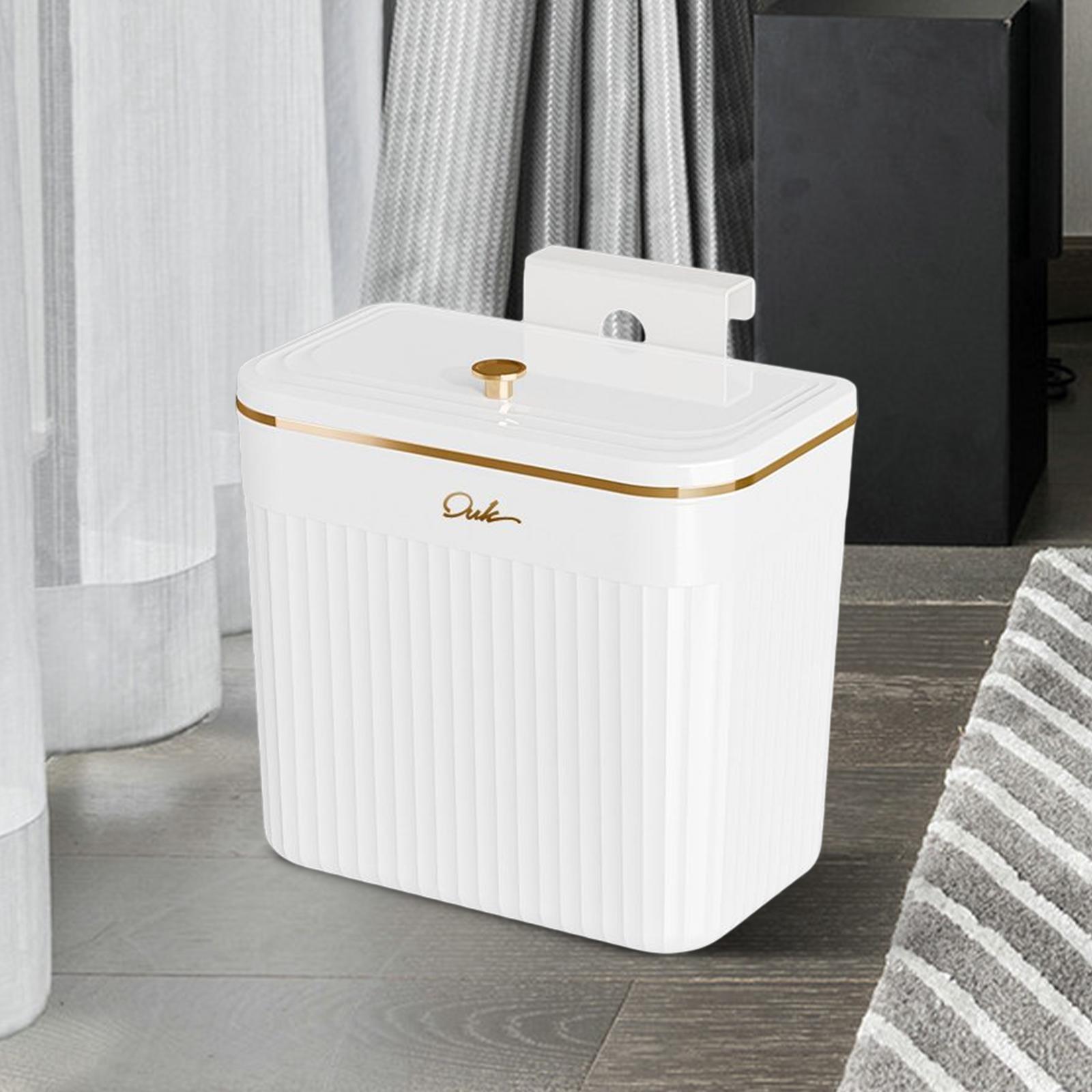 Trash Can Indoor Wall Door Bathroom Wall Mounted Kitchen Counter Compost Bin