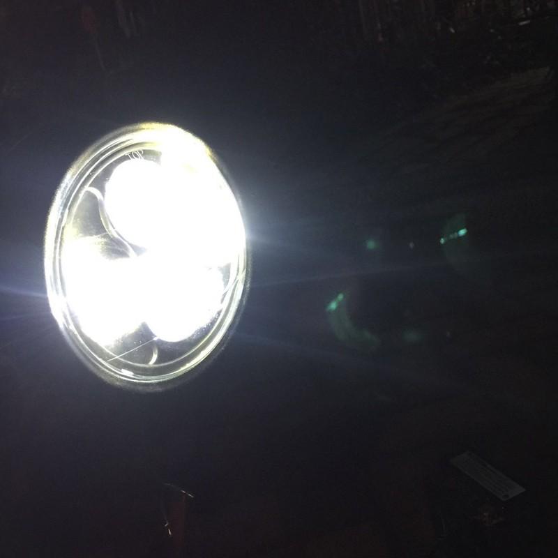 Đèn pha 12V phong cách retro dành cho xe mô tô Harley Cafe Racer Honda