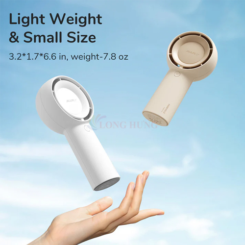 Quạt mini tích điện cầm tay Jisulife Handheld Fan Life5 Plus 4000mAh - Hàng chính hãng