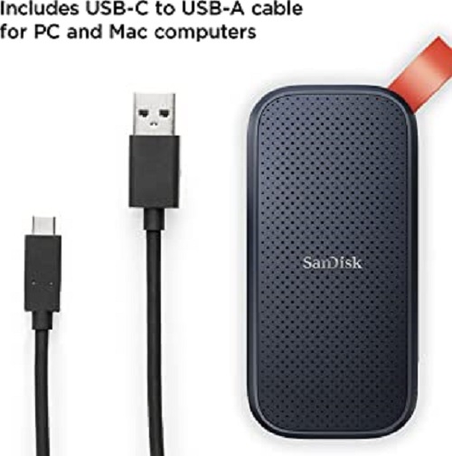 Ổ Cứng Di Động SSD Sandisk Portable E30 1TB New 2023 800MB/s - Hàng Nhập Khẩu