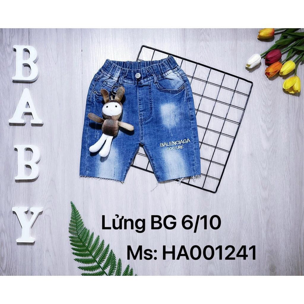 Quần đùi ngố cho gái phối đồ đẹp size 15-25kg chất jeans co giãn thoải mái