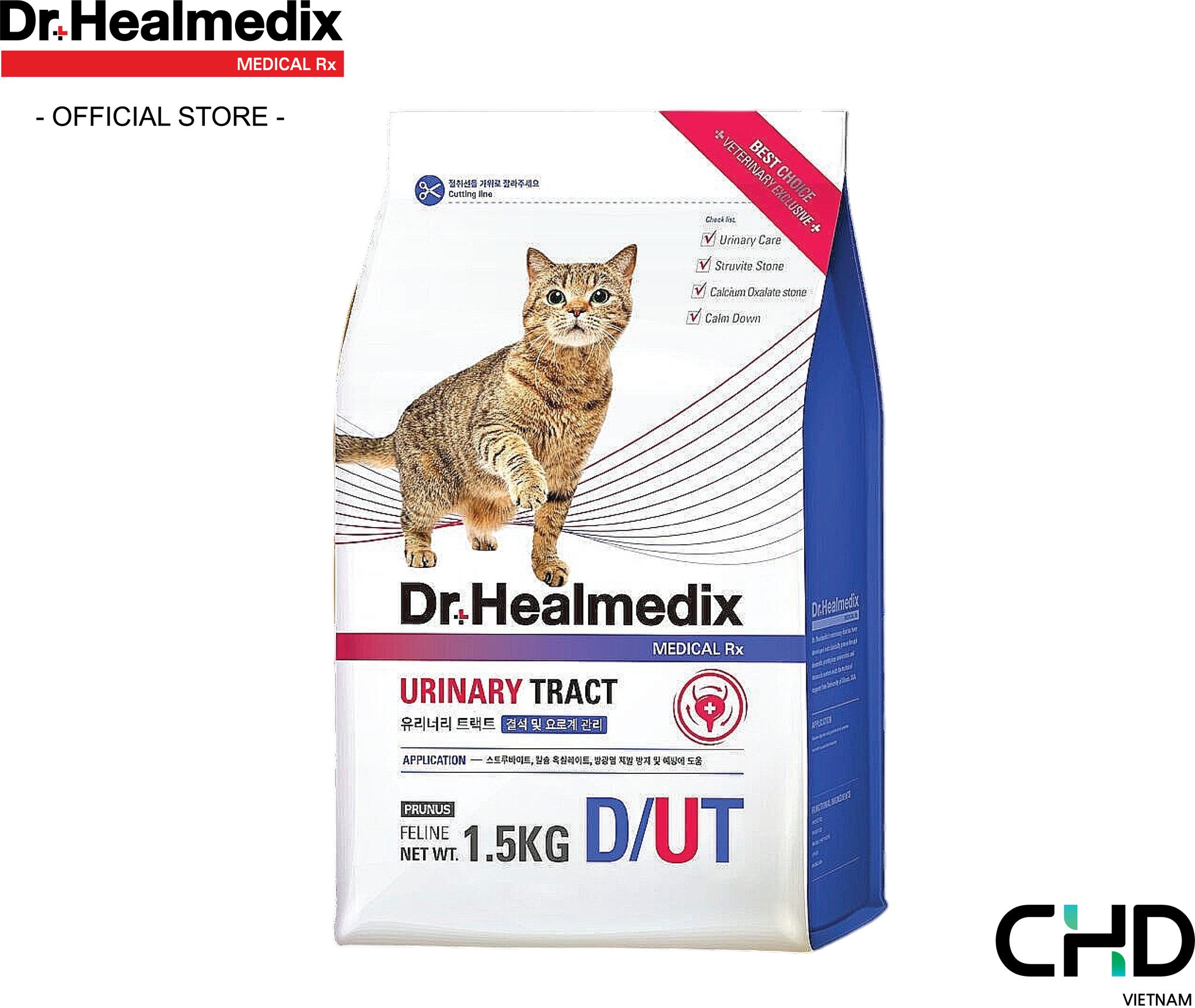 Dr.Healmedix Urinary Tract + Calm Feline -Thức ăn khô hỗ trợi quản lý sỏi thận ở Mèo