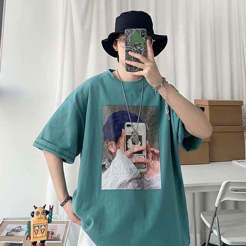 Áo Thun Nam Ngắn Tay In Hình Thời Trang