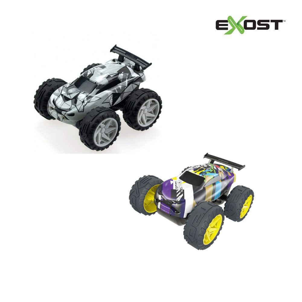 tiNiStore-Bộ đồ chơi 2 xe trớn nhào lộn kèm bộ phụ kiện Jump Racer 1 Exost 20626001