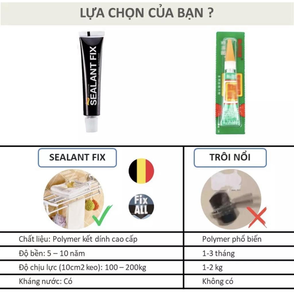 Keo Dán Đa Năng SEALANT FIX - Dính Siêu Chắc, Siêu Chịu Lực, Chống Thấm Nước -Treo Giá, Kệ, Gương, Tranh