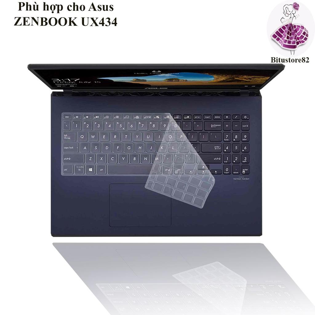 Ốp bàn phím dành cho laptop Asus Vivobook 571G - Miếng, tấm silicon bảo vệ che, phủ, đậy, lót bàn phím