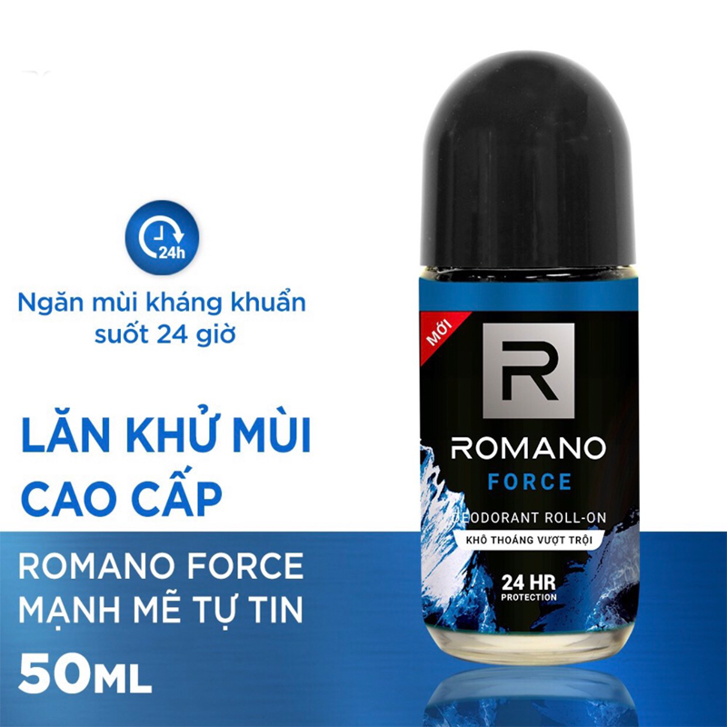 Combo 3 lăn khử mùi Romano Froce (50ml*3)+ Tặng 1 xà bông tắm 50gr