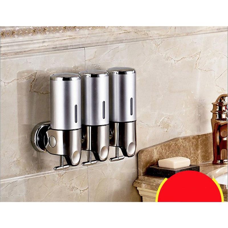 Bình treo tường lấy xà phòng dầu gội sữa tắm Hotel Lux Bathroom - set 3 bình