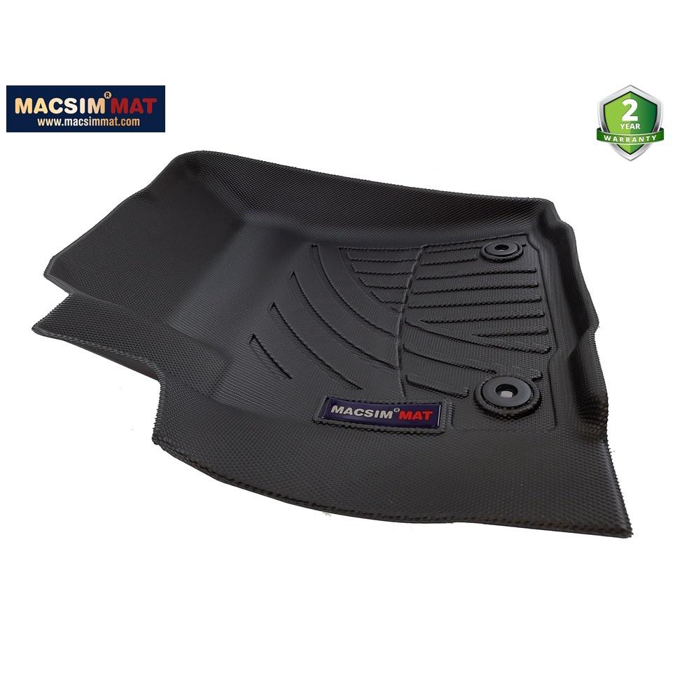 Thảm lót sàn xe ô tô Toyota Fortuner 2008-2015 Nhãn hiệu Macsim chất liệu nhựa TPV cao cấp màu đen, màu be - 3