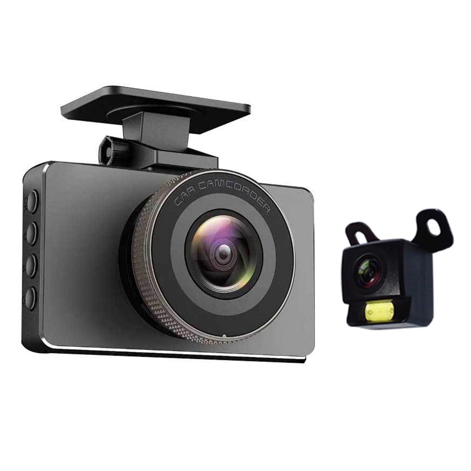 Full HD 1080P Car Driving Dash Cam, Auto G-Sensor, 3" LCD 170° Wide Angle Night Vision, Loop Recording, Single Front Digital Dashboard