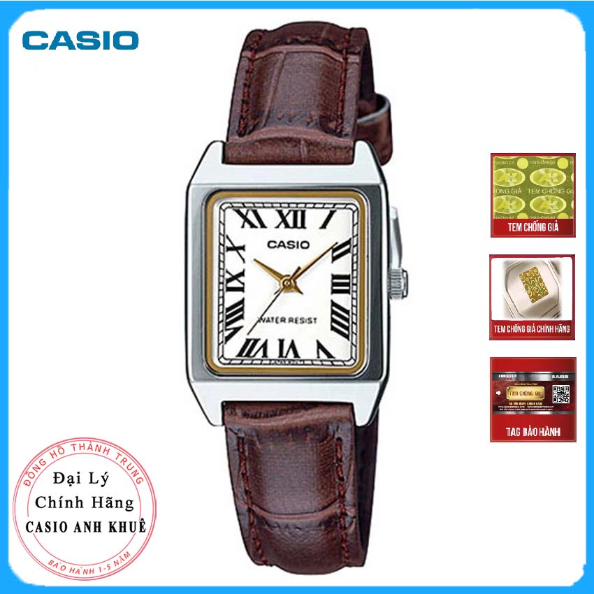Đồng Hồ Nữ Chính Hãng Casio LTP-V007L-7B2UDF Dây Da
