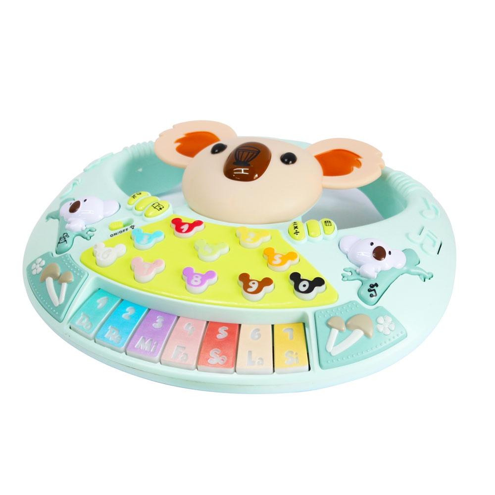 Đồ chơi đàn piano dùng pin - đàn piano hình gấu koala cute tích hợp nhiều tính năng