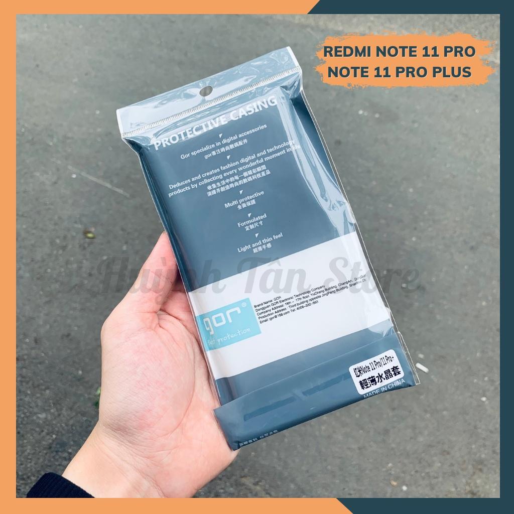 Ốp lưng redmi note 11 4g 5g note 11 pro plus silicon trong suốt chính hãng GOR bảo vệ camera phụ kiện huỳnh tân store - Hàng nhập khẩu