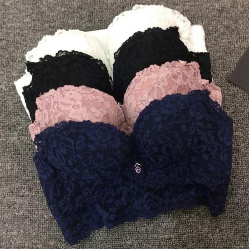 Set áo ngực & quần lót nữ họa tiết sọc ngang nhiều màu