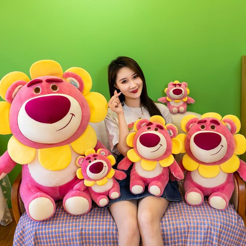 Gấu bông Lotso gấu dâu mặt hoa cao cấp - QCCC - đủ size