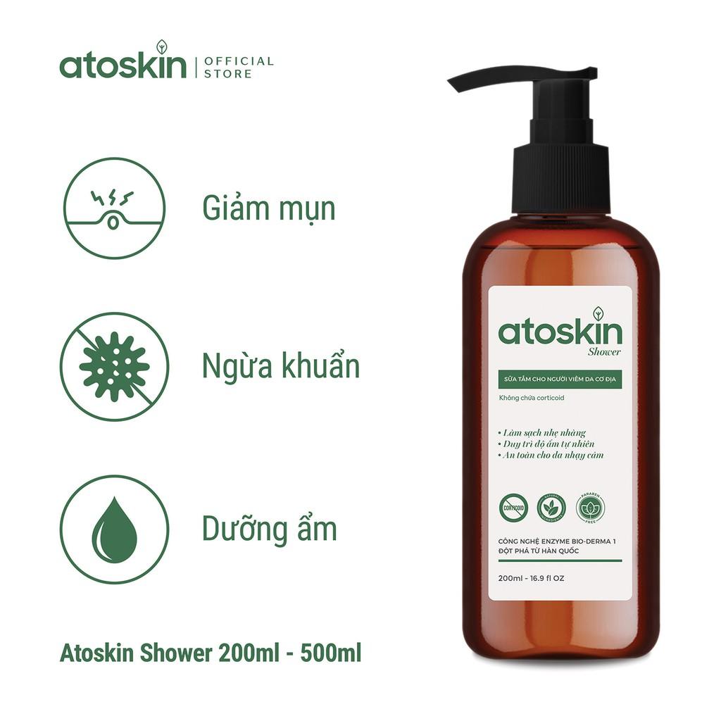 Sữa tắm Atoskin cấp dưỡng ẩm Da công nghệ Hàn Quốc Enzyme- Bio-Derma 1