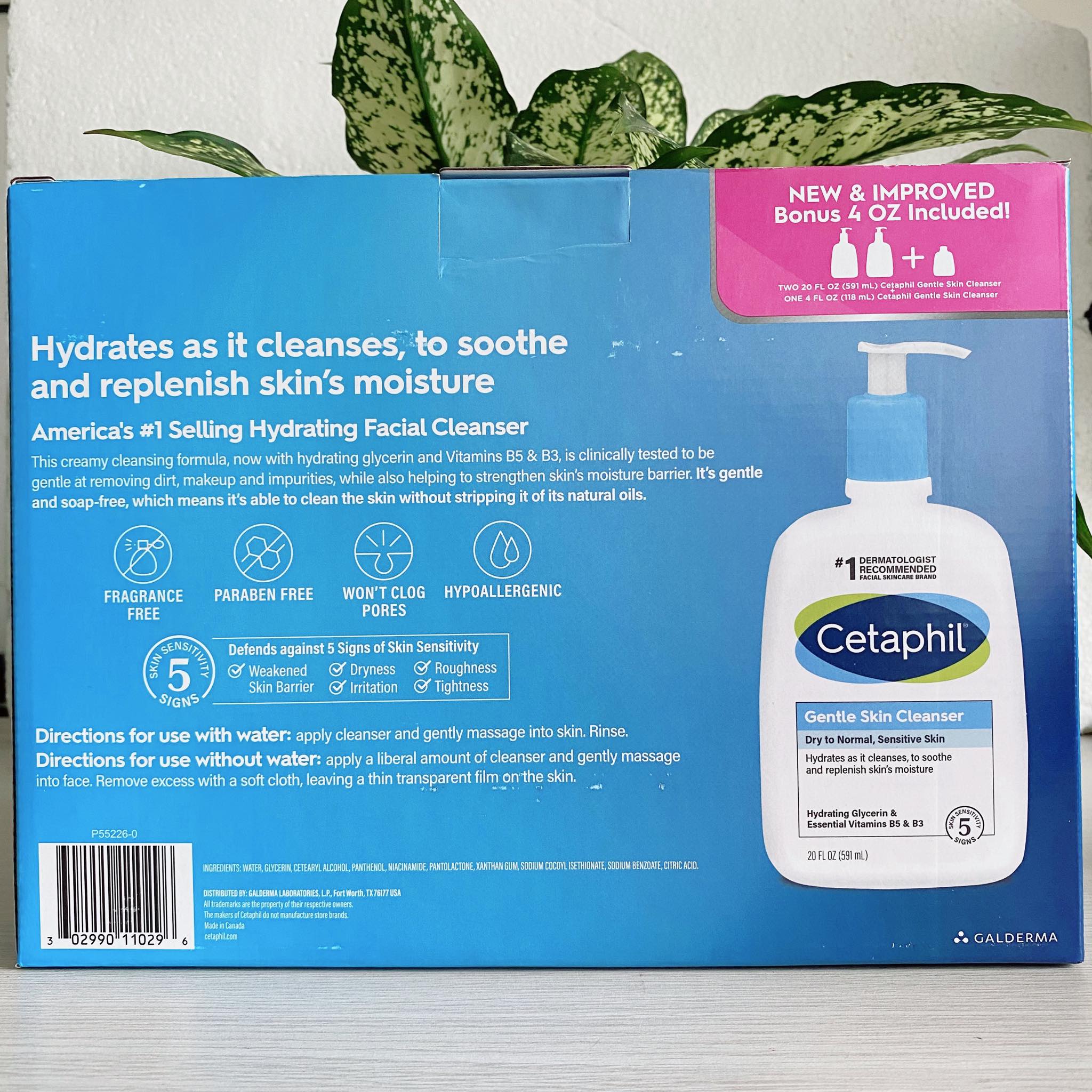 Sữa Rửa Mặt Cetaphil Gentle Skin Cleanser 591 ML nhập Costco USA