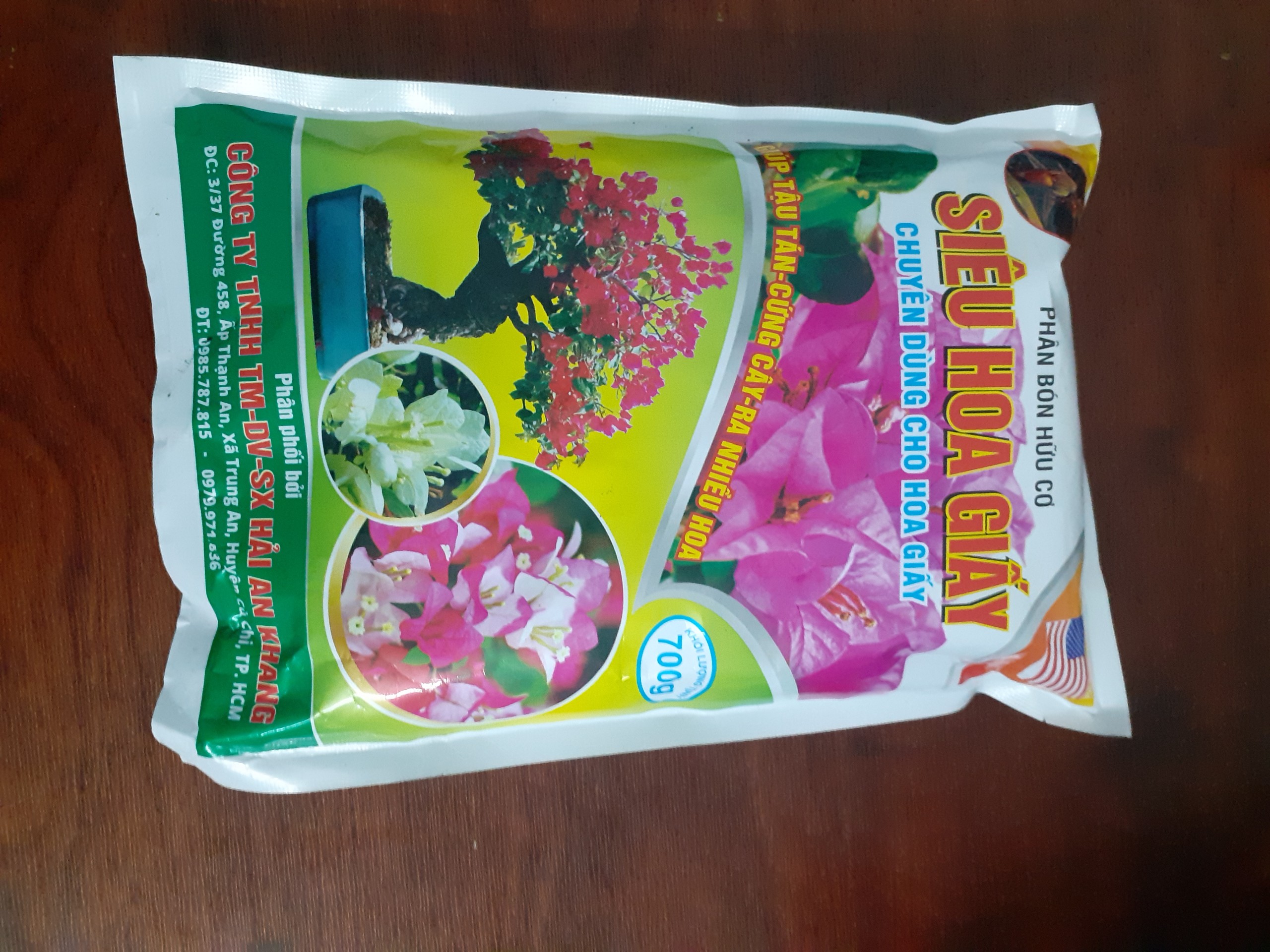 Phân bón hữu cơ Siêu Hoa Giấy – tậu tán – cứng cây – ra hoa nhiều